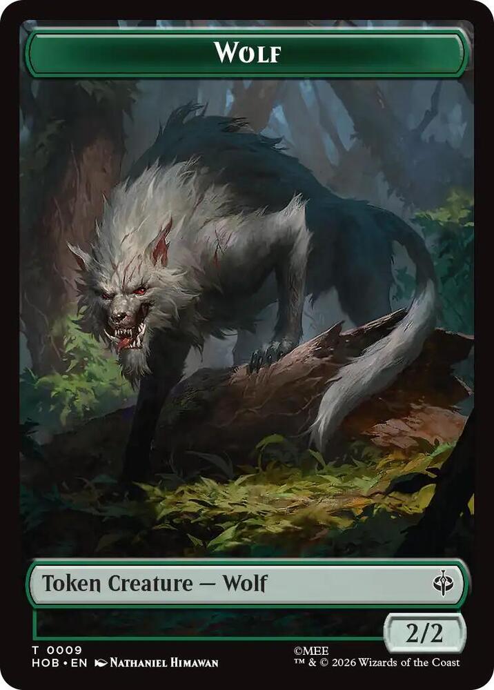 Goblin Army (0003) // Wolf Double-Sided Token (Back)