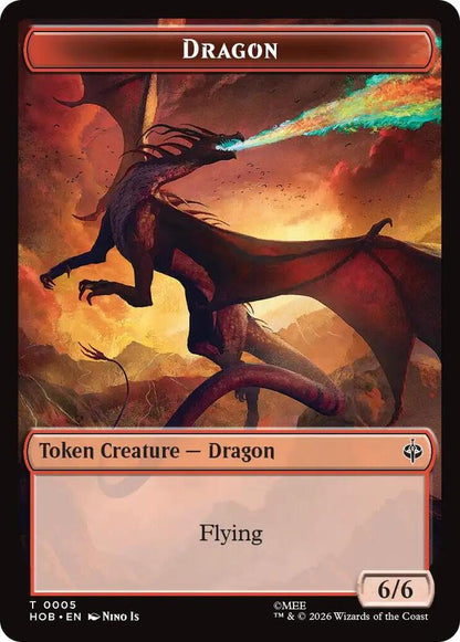 Stone Boulder // Dragon Double-Sided Token (Back)