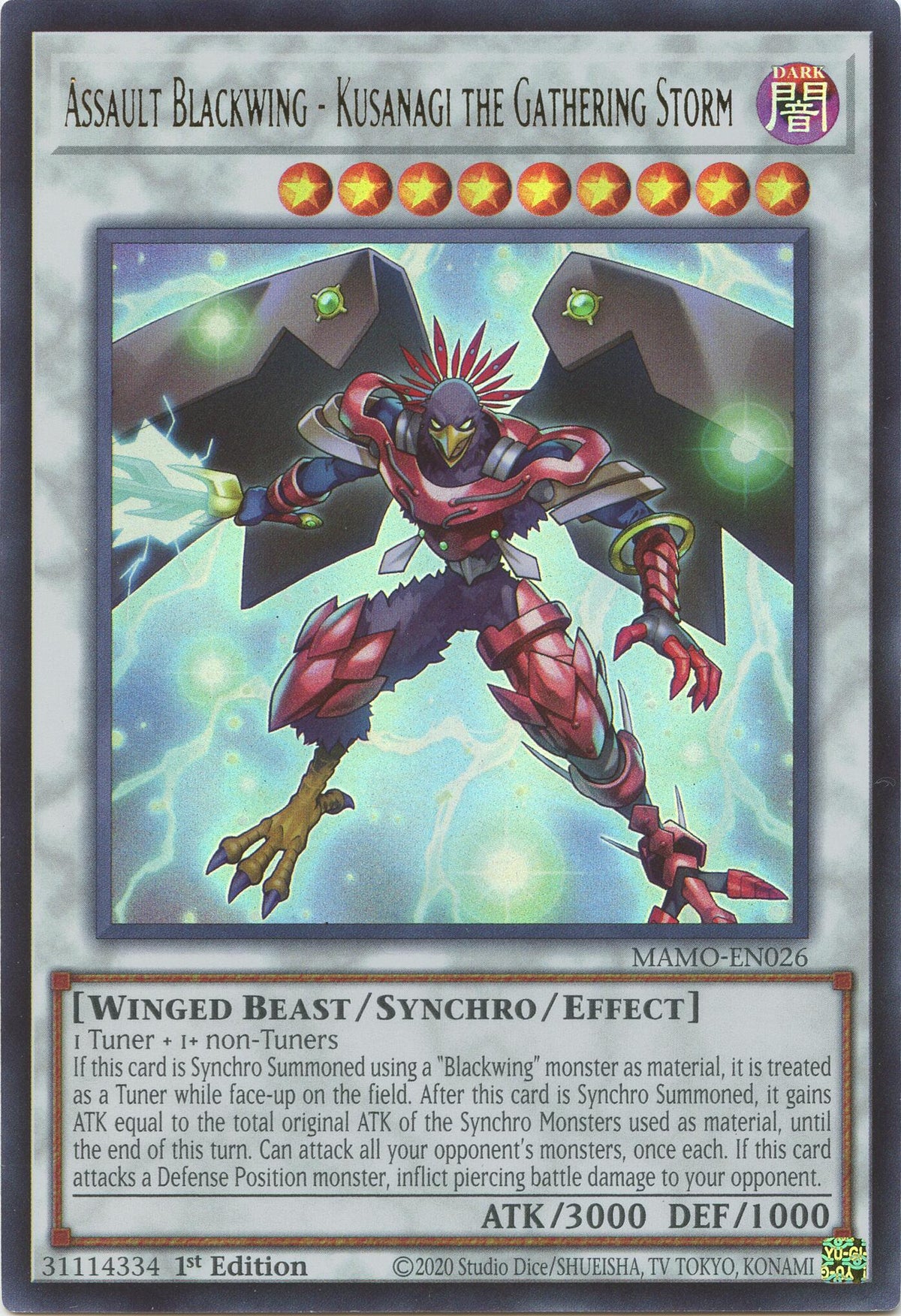 Assault Blackwing - Kusanagi the Gathering Storm