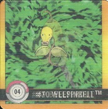 1999 Pokémon Artbox Action Flipz #04 Bellsprout / Weepinbell – Premier Edition