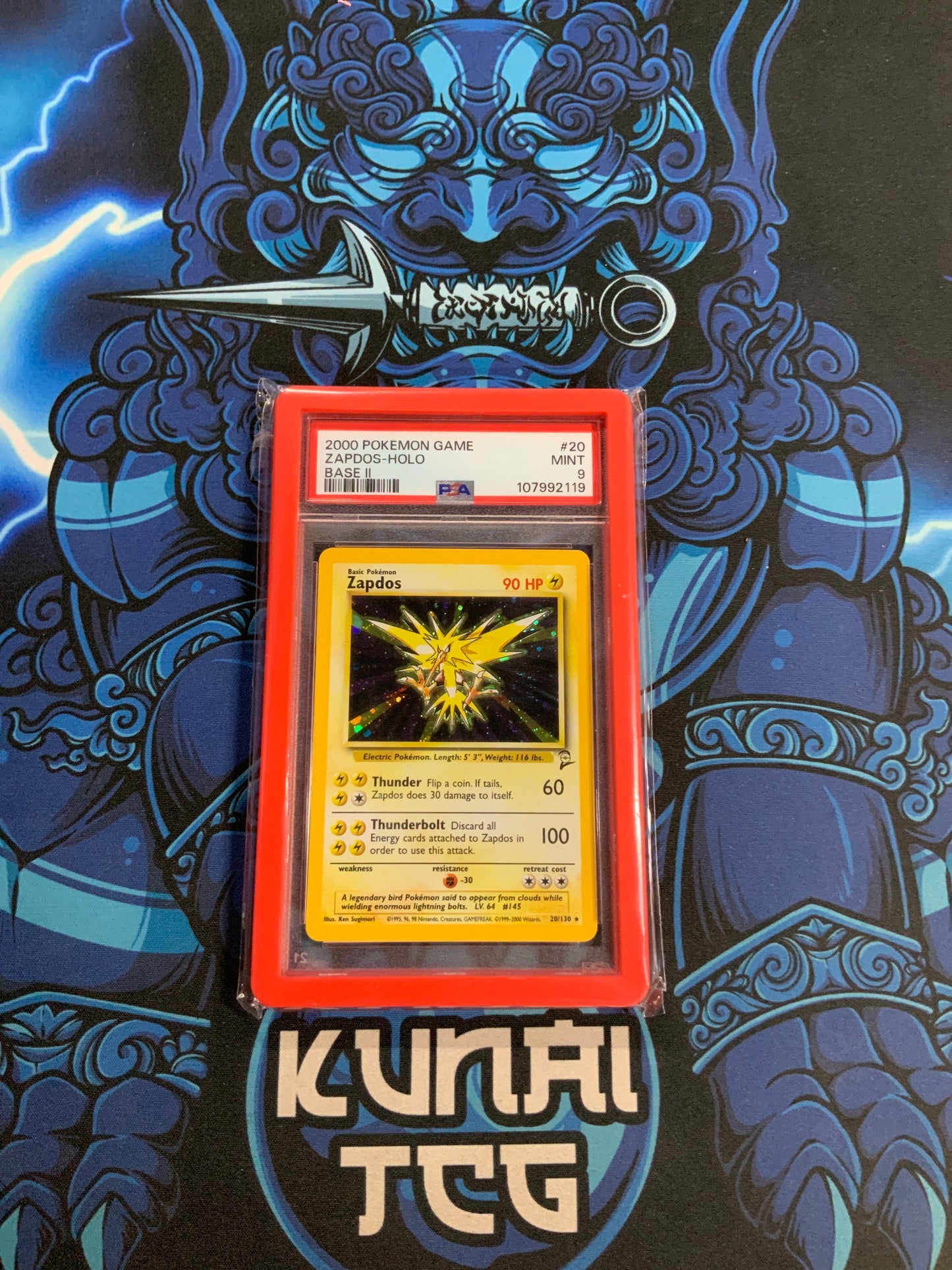 Zapdos Base Set 2 Holo 20/130 PSA 9
