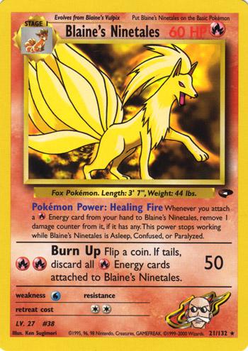 Blaine's Ninetales | Moderately Played / English / Unlimited