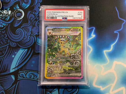 Leafeon EX Prismatic Evolution SIR PSA 9