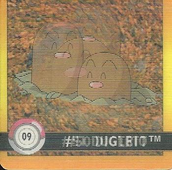 1999 Pokémon Artbox Action Flipz #09 Diglett / Dugtrio – Premier Edition