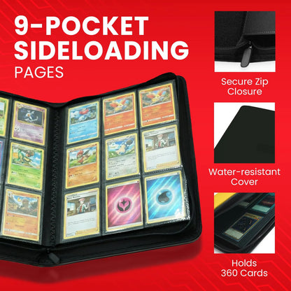 Evoretro - 9 Pocket Card Binder - Brown