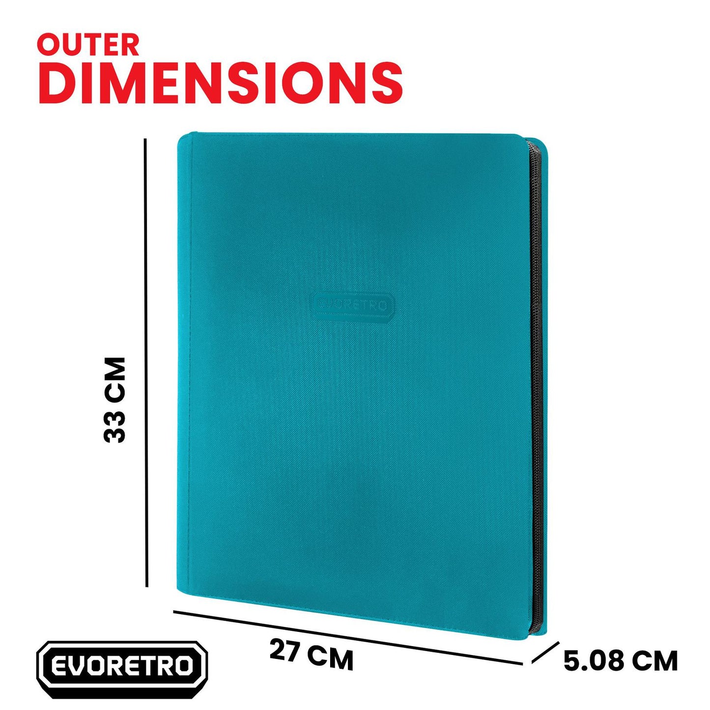 Evoretro - 9 Pocket Card Binder - Brown