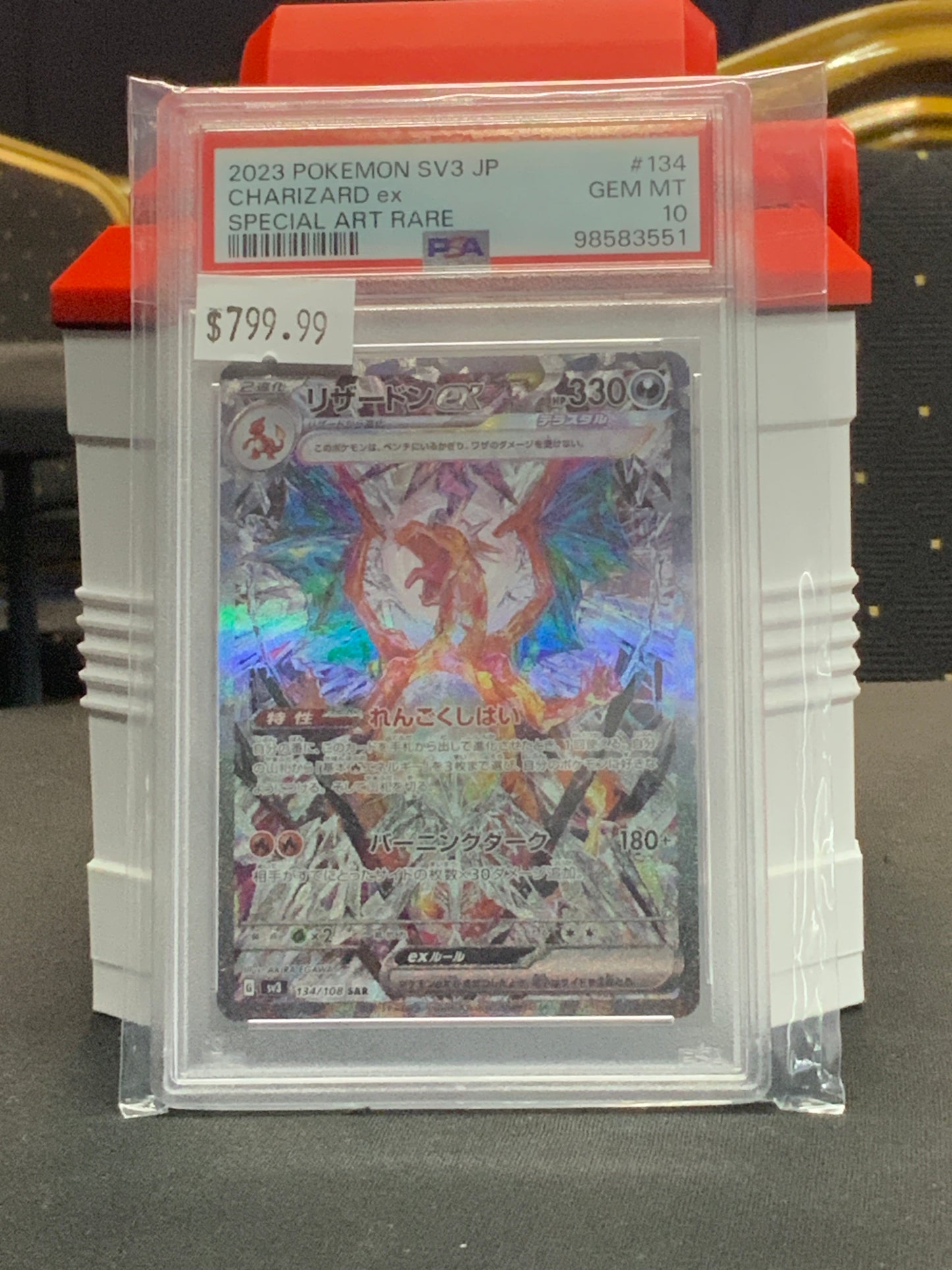 Charizard ex Japanese SV3 PSA 10 SAR 134/108