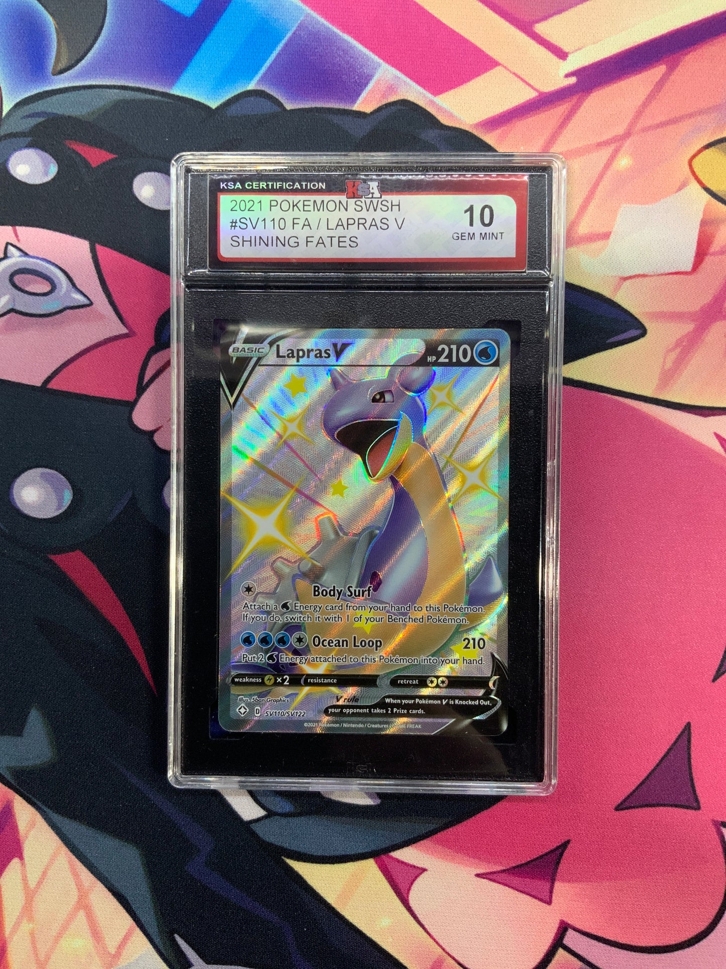 Lapras V - Shining Fates - #SV110 FA - KSA Certification Gem Mint 10