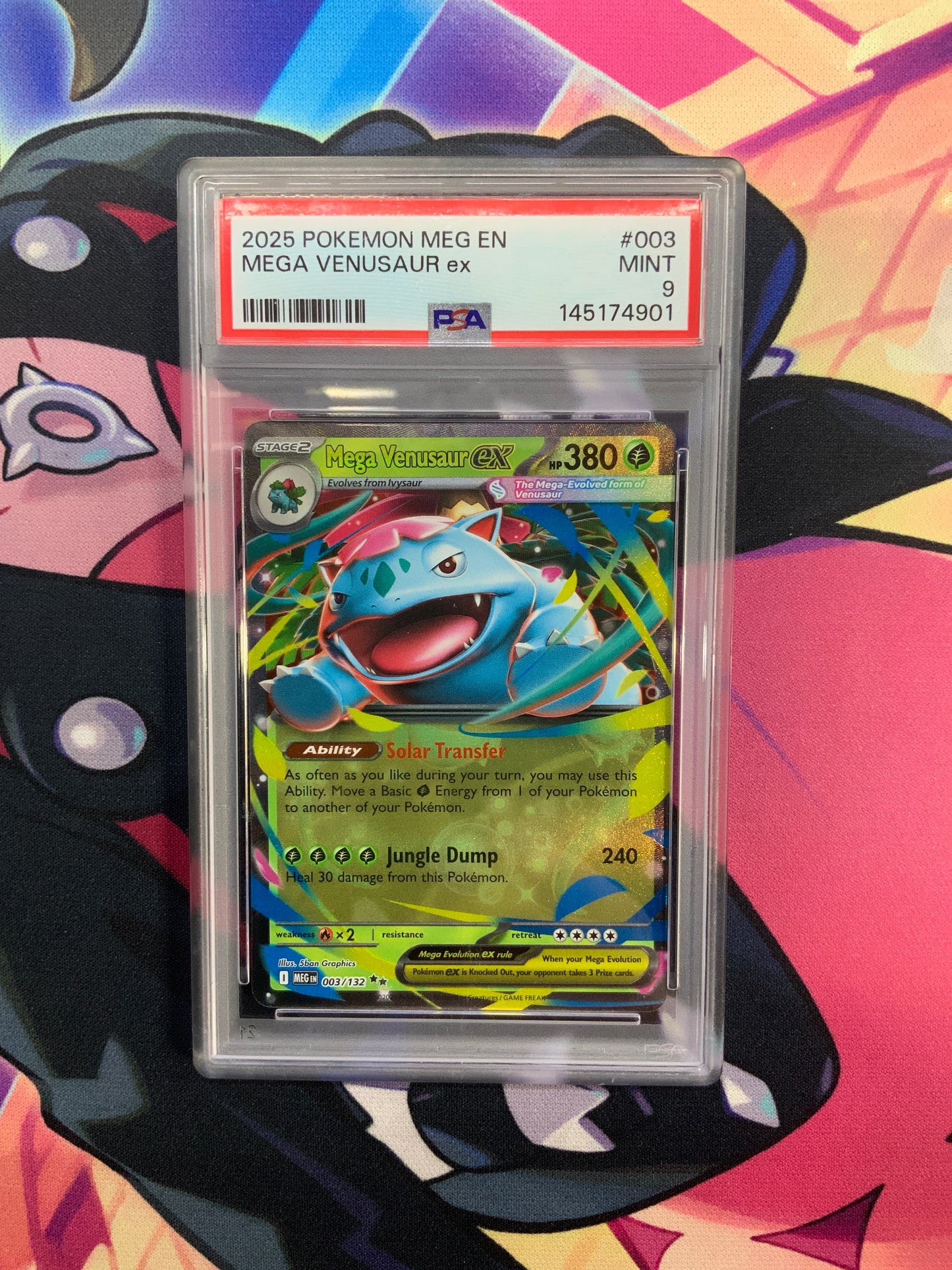 Mega Venusaur ex - 003 - PSA 9