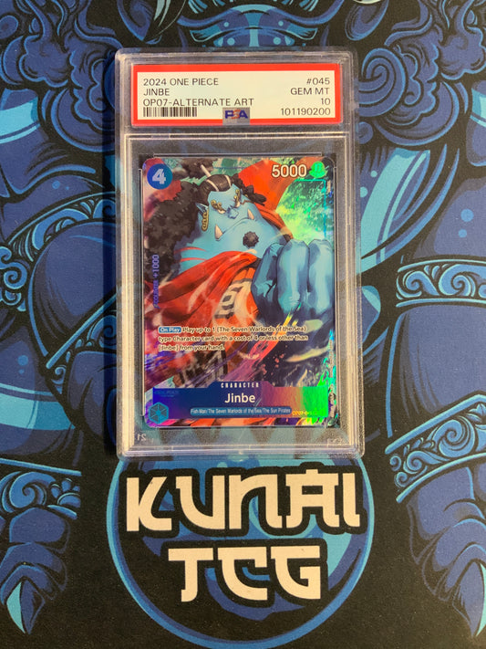 Jinbe OP07-045 Alternate Art PSA 10