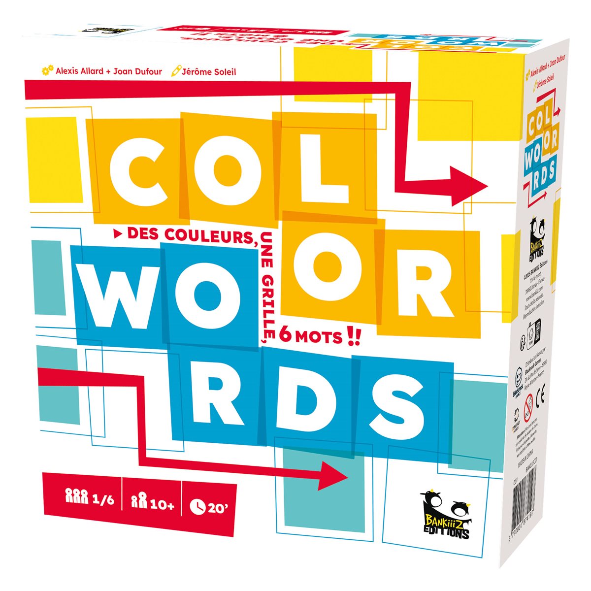 Color Words board game box alternate view
