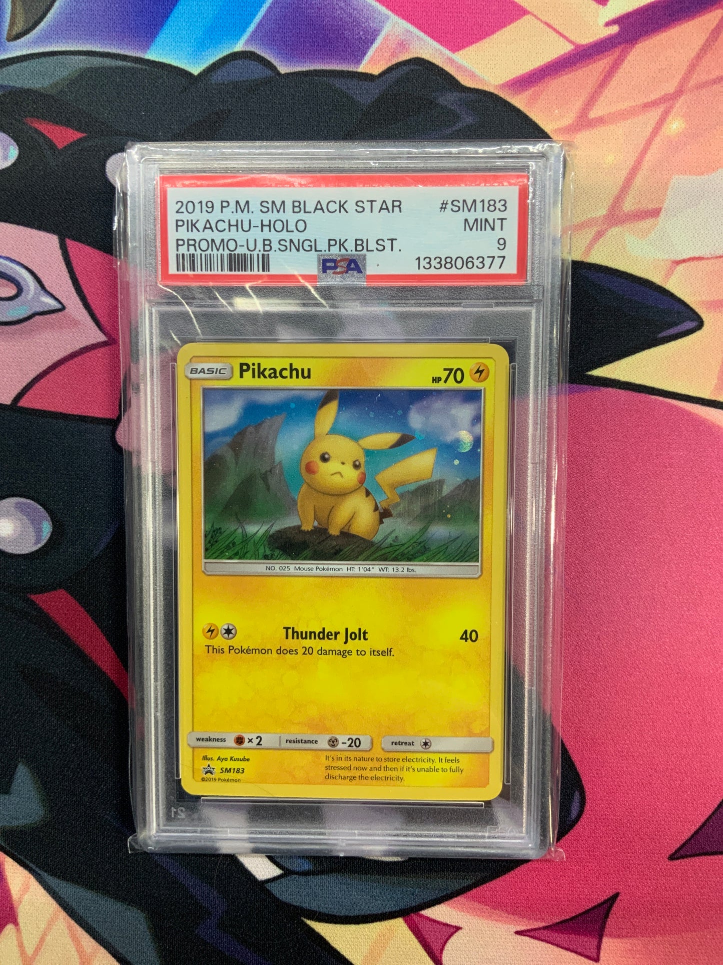 Pikachu - Promo - SM183 - PSA 9