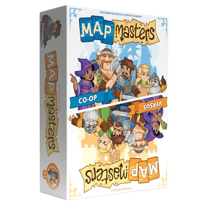Map Masters multilingual game box angled left view
