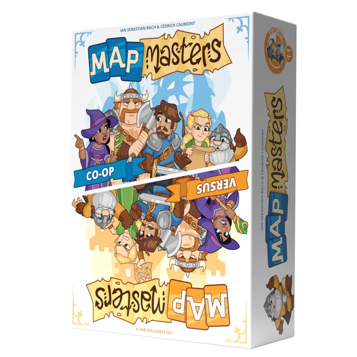Map Masters multilingual game box angled right view
