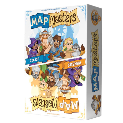 Map Masters multilingual game box angled right view