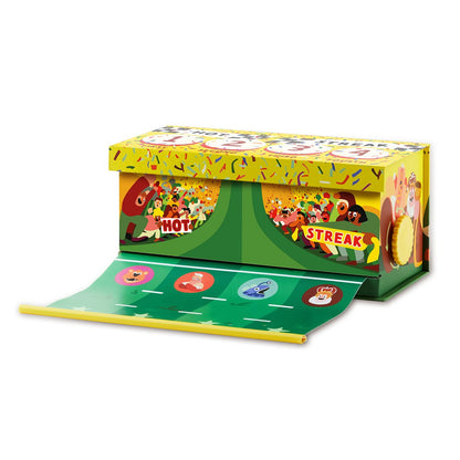 Hot Streak game box opened into the four-lane race track