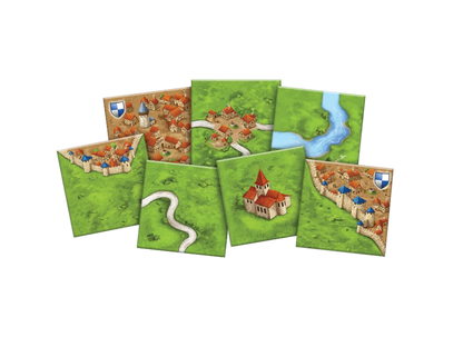Carcassonne base game land tiles