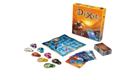 Dixit multilingual edition box and game components