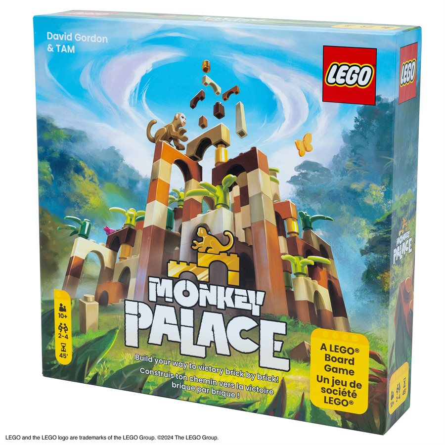 LEGO Monkey Palace multilingual game box angled front view