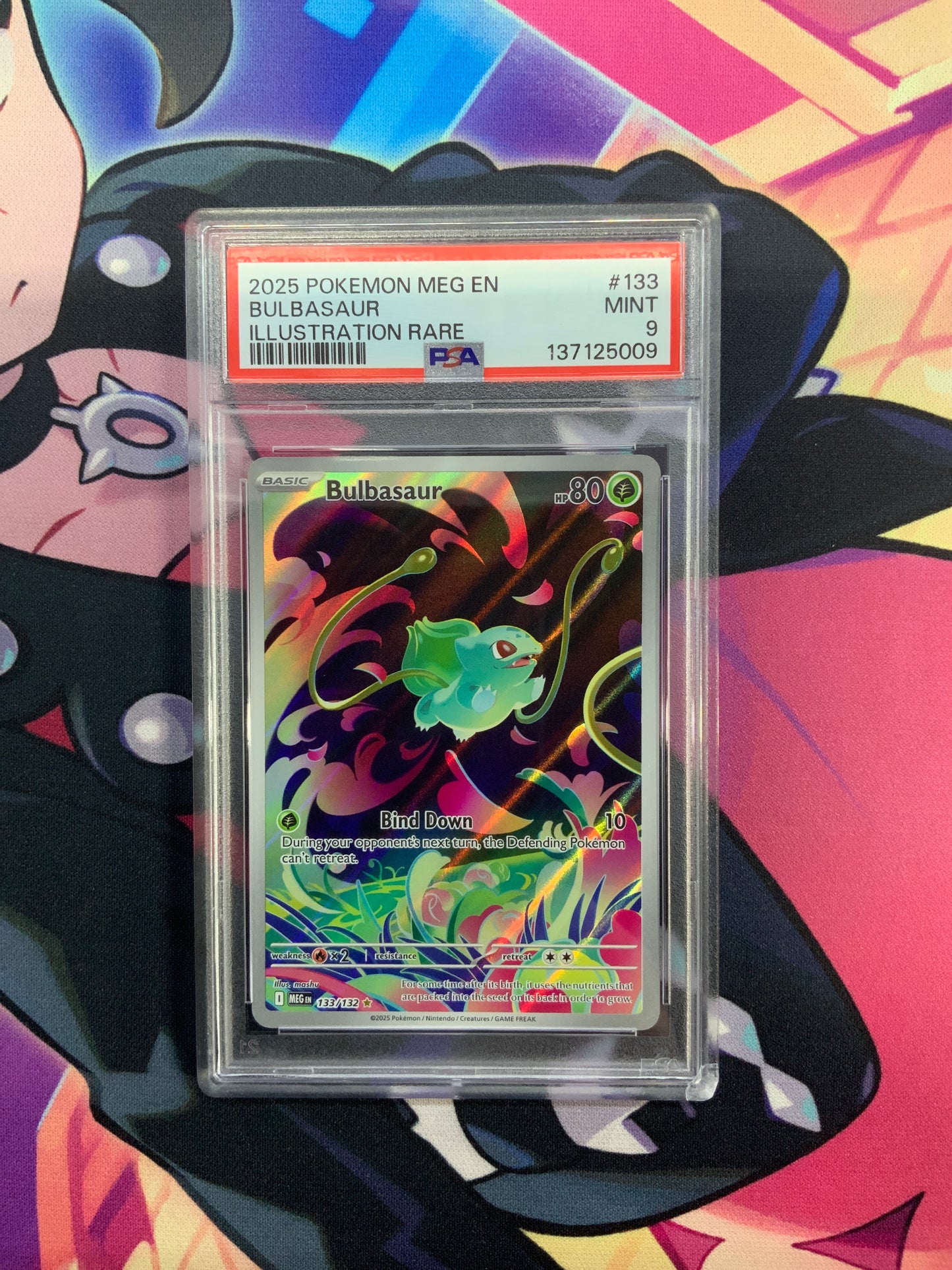 Bulbasaur - 2025 Mega Evolutions - Illustration Rare - PSA 9