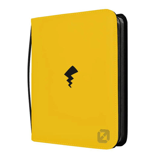 EVORETRO Top Loader Binder 3x3 216 Card holder - Yellow (Pikachu Tail)