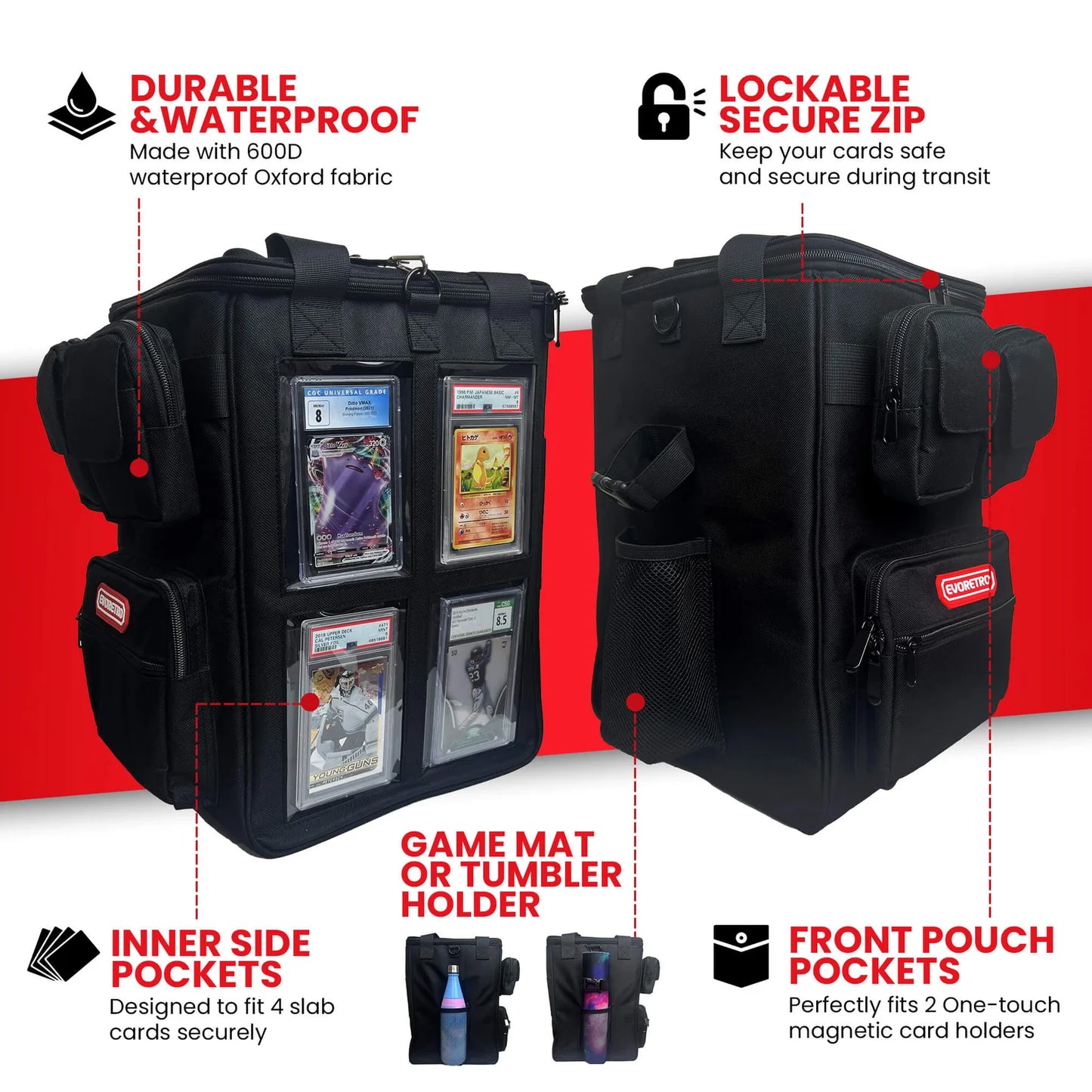 EVORETRO Premium Collector Bag WITH Windows - Black