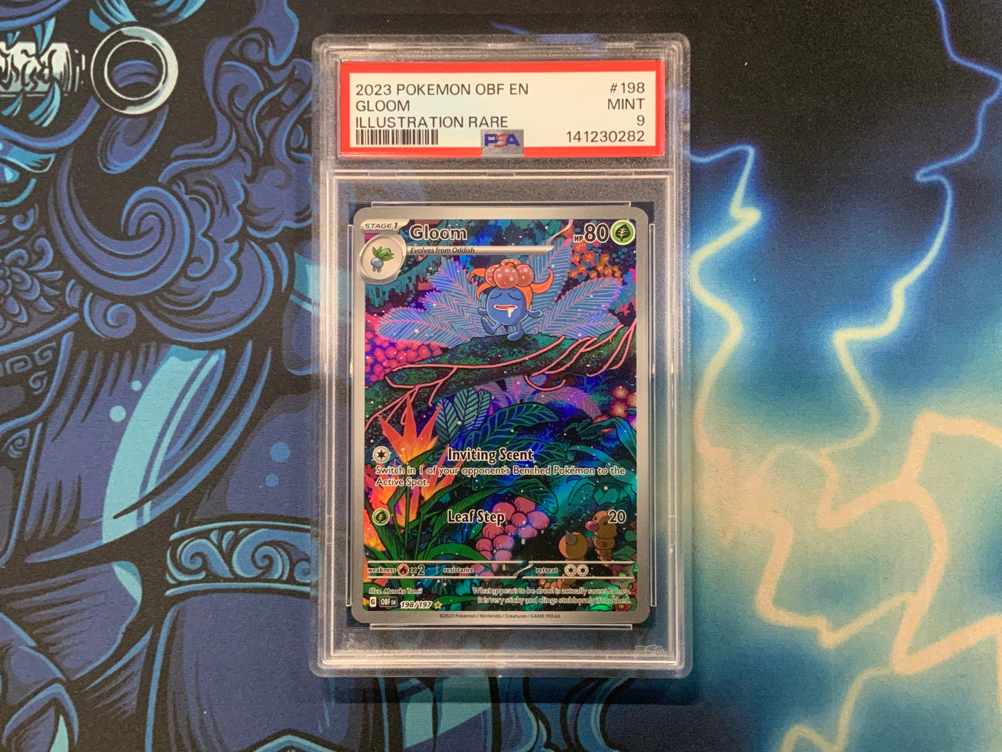 Gloom Illustration Rare Obsidian Flame PSA 9