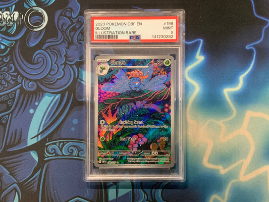 Gloom Illustration Rare Obsidian Flame PSA 9