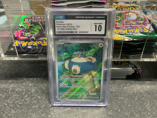 Snorlax Black Star Promo ETB 051 CGC 10