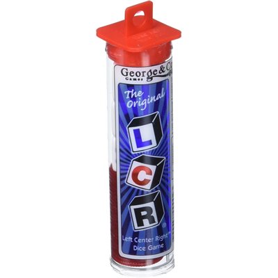 LCR Left Center Right dice game tube container