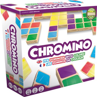Chromino multilingual wooden edition game box