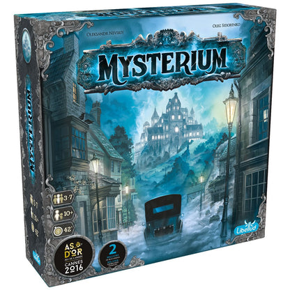 Mysterium Refresh multilingual game box front-left view