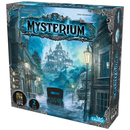 Mysterium Refresh multilingual game box front-right view