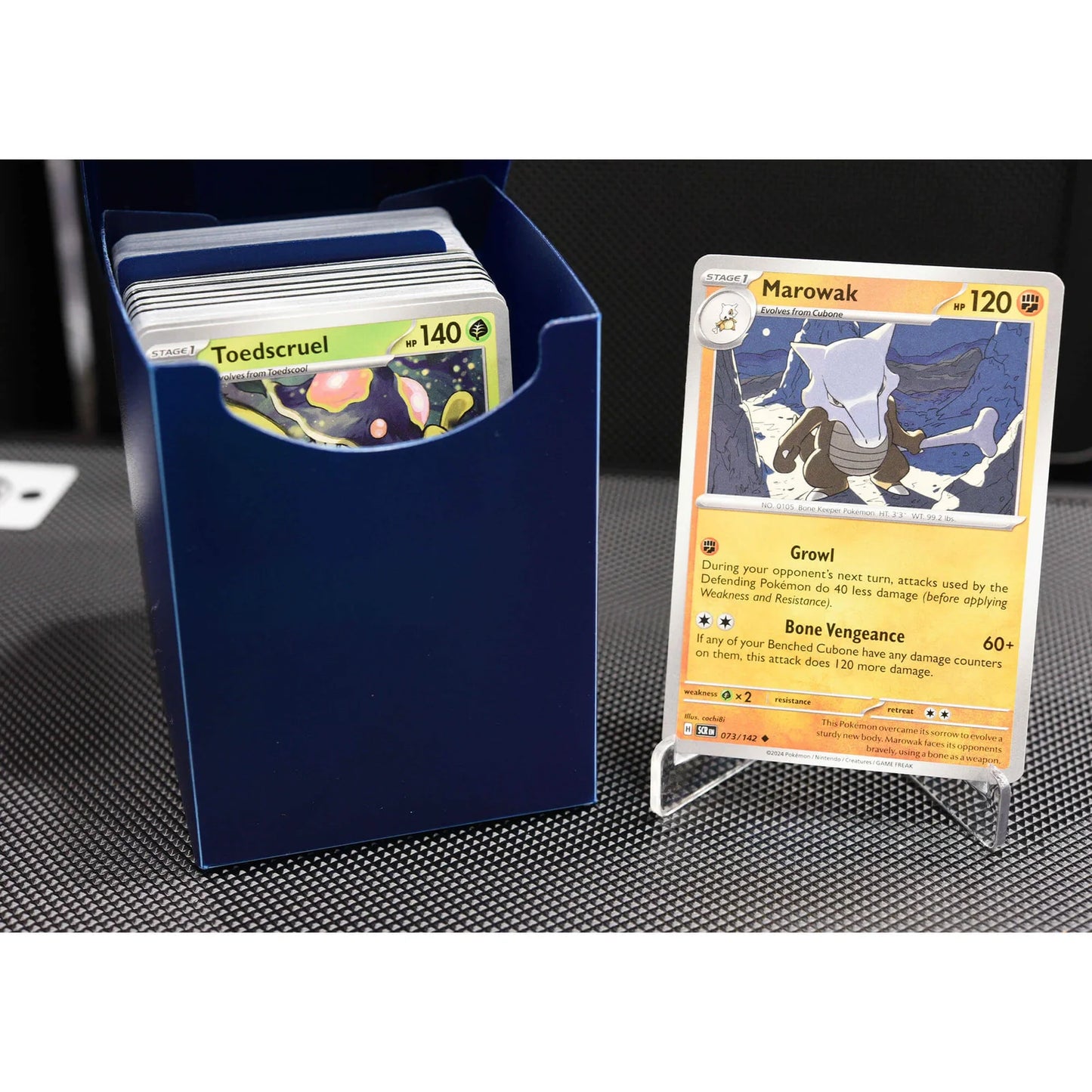 EVORETRO Plastic Deck Box fit 100 card - Blue