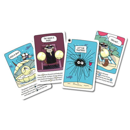 Otters tactical card game cards and components