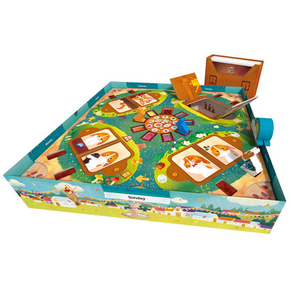 Dixit Kids game setup inside the box