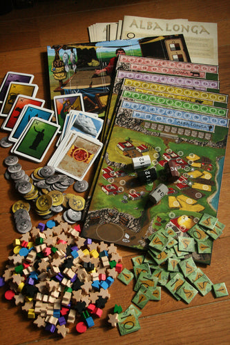 Alba Longa board and game components
