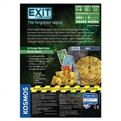 EXIT The Forgotten Island game box back