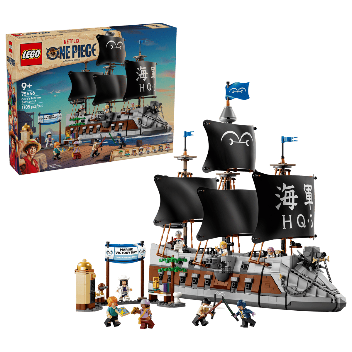Lego - One Piece - Garp's Marine Battleship