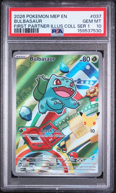2026 Pokemon First Partner Kanto Trio PSA 10 Sequential Set - Bulbasaur Charmander Squirtle PSA 10