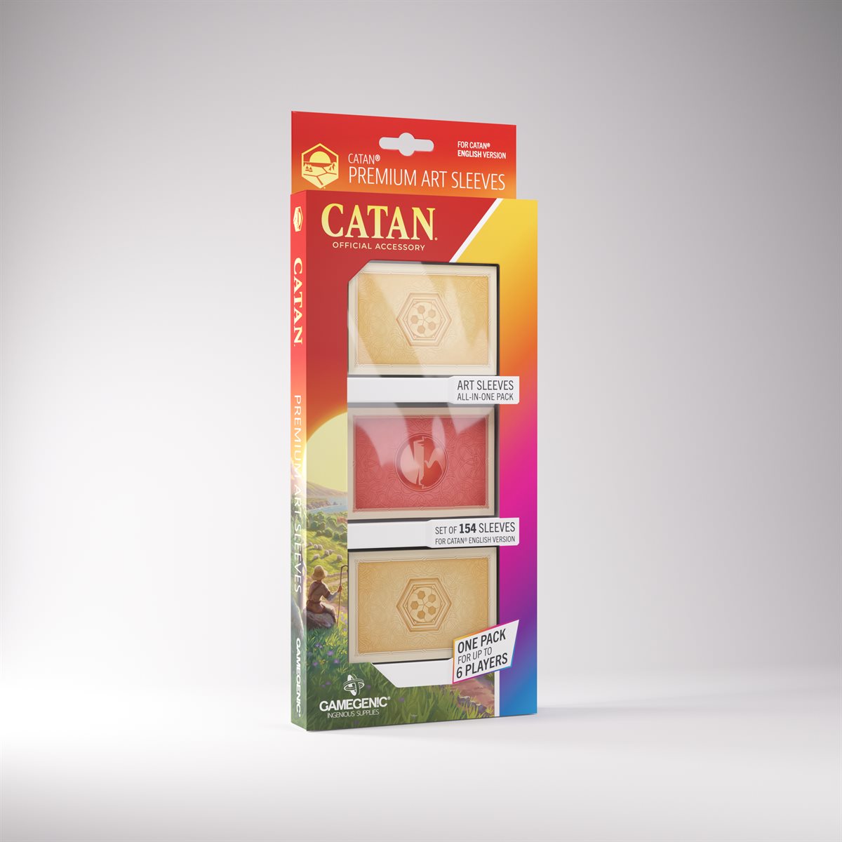CATAN English art sleeves package