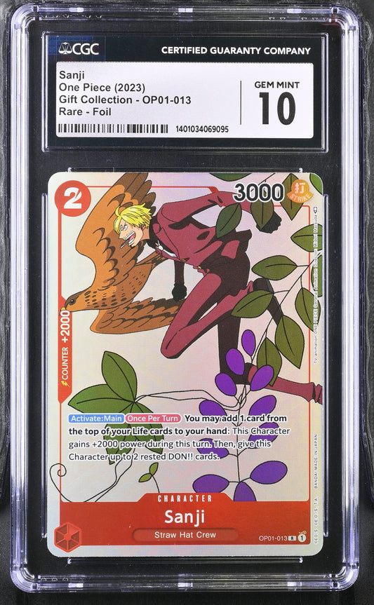 Sanji Gift Collection OP01-013 CGC 10 — front