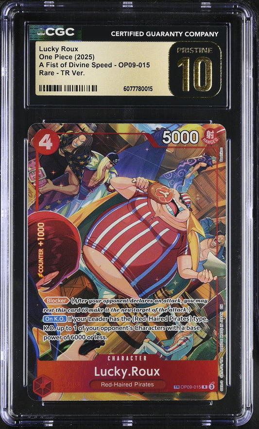Lucky Roux Treasure Rare CGC Pristine 10 cert 6077780015 front