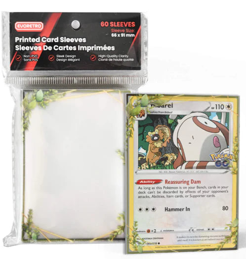 Evoretro - Printed Card Sleeves - Leaf Grove (60)
