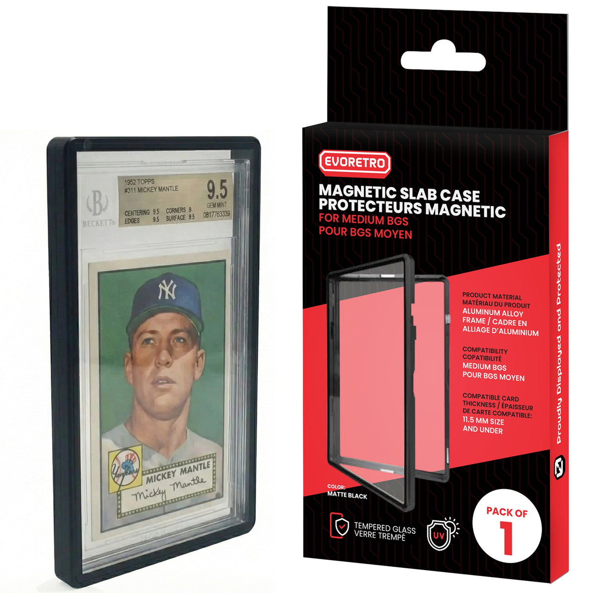 EVORETRO Medium BGS magnetic slab case – package view