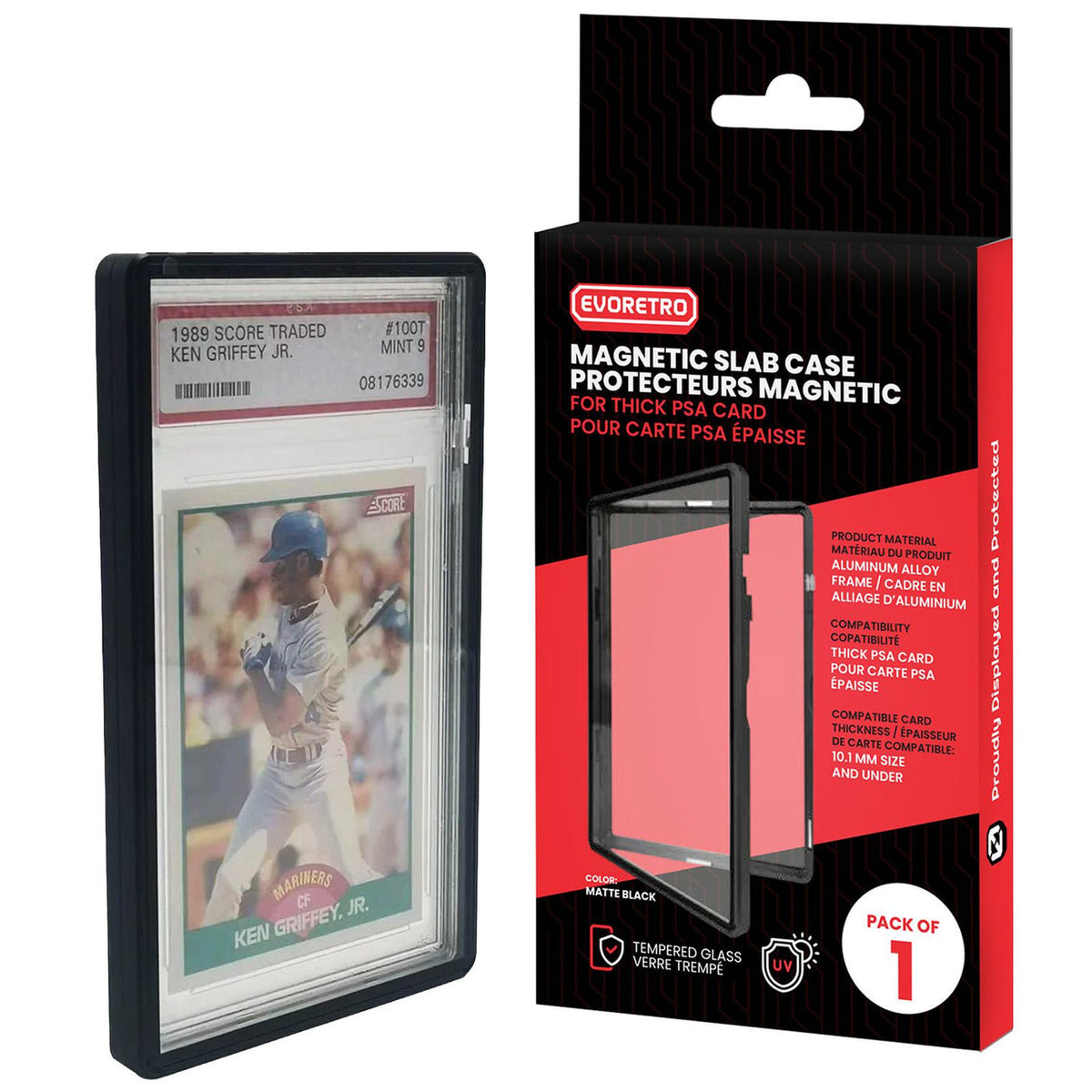 EVORETRO Thick PSA magnetic slab case – display view