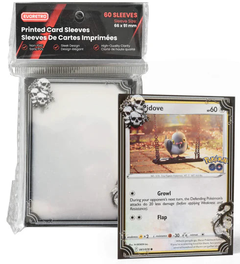 Evoretro - Printed Card Sleeves - Shadow Skull (60)