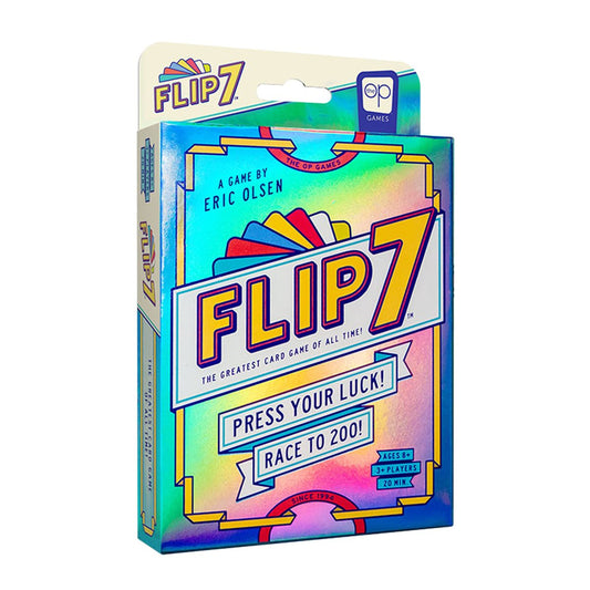 Flip 7 peggable card game package front