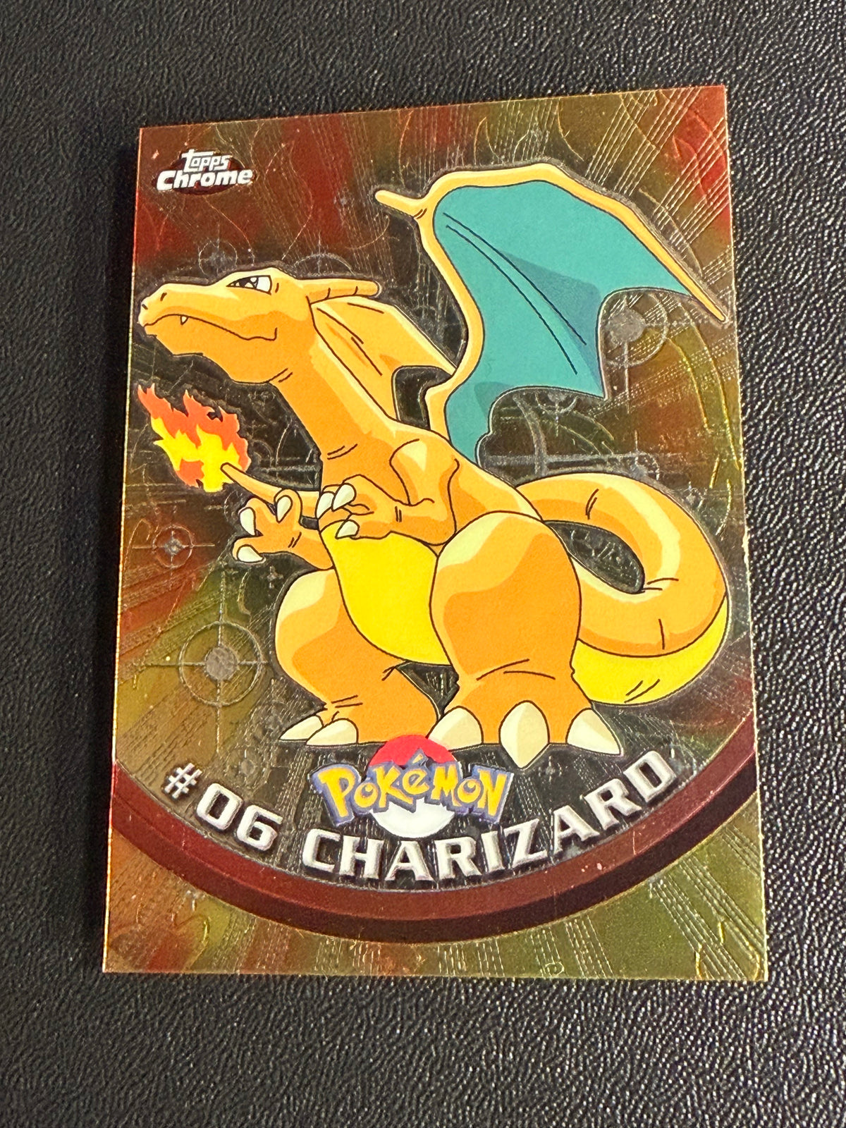 2000 Topps Chrome Pokémon Charizard #06 - Played