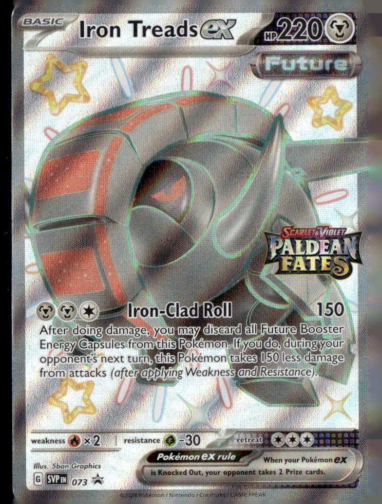Iron Treads ex - 073 (Paldean Fates Stamped)